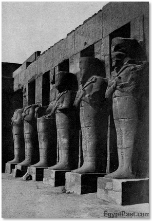Silent Sentinels of Ean Egyptian Temple